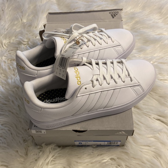 Adidas GRAND COURT 2.0 SHOES SIZE 8BRAND NEW WITH TAG COLOR WHITE - Picture 9 of 12